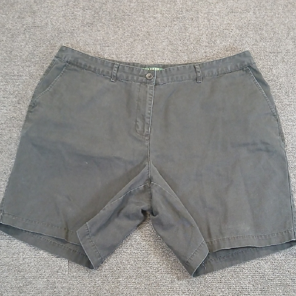 Lauren Ralph Lauren Black Cotton Shorts Sz 16W